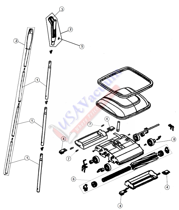 Royal Commercial Sweeper 090 Parts List & Schematic