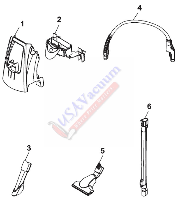 Hoover H3050 FloorMate SpinScrub 800 with Tools Hose Caddy Assembly Parts List & Schematic, Hoover Model H3050 Parts List & Schematic