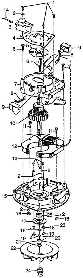Hoover C1525 Guardsman Bagless Upright Parts List & Schematic, Hoover Model C1525 Parts List & Schematic