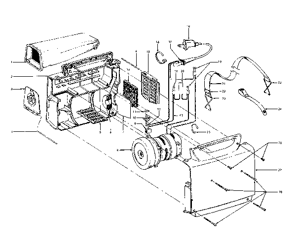 Hoover C2093 PortaPower Cleaner Parts List & Schematic, Hoover Model C2093 Parts List & Schematic