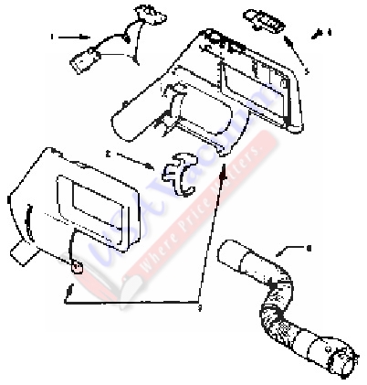 Eureka 8296 Express Power Touch Canister Vacuum Cleaner Parts List & Schematic