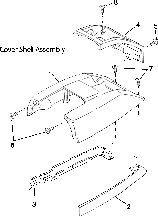 Kirby Generation V (G5) Cover Shell Assembly