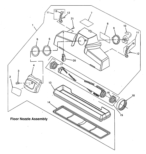 Kirby Ultimate G Diamond (G7) Floor Nozzle Assembly