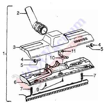 Hoover S1315 Tempo / Portapower II Parts List & Schematic