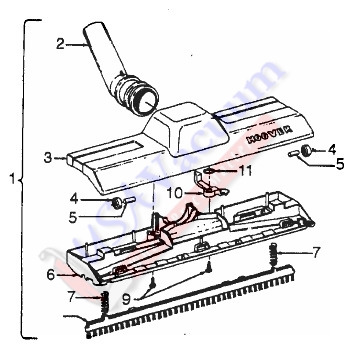 Hoover S1311 Tempo / Portapower II Parts List & Schematic