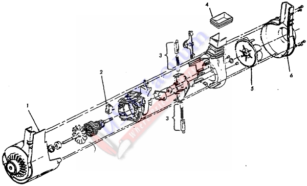 Hoover U6318 Self-Propelled WindTunnel Power Drive Upright Vacuum Parts List & Schematic