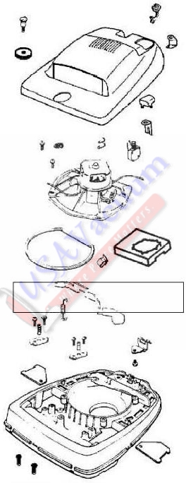 Sanitaire SC678 Commercial Upright Vacuum Cleaner Parts List & Schematic