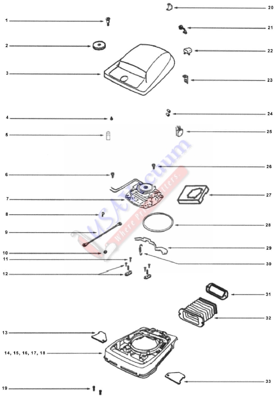 Sanitaire SC689 Lightweight Commercial Upright Vacuum Cleaner Parts List & Schematic