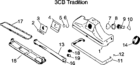 Kirby Tradition (3CB) Floor Nozzle Assembly