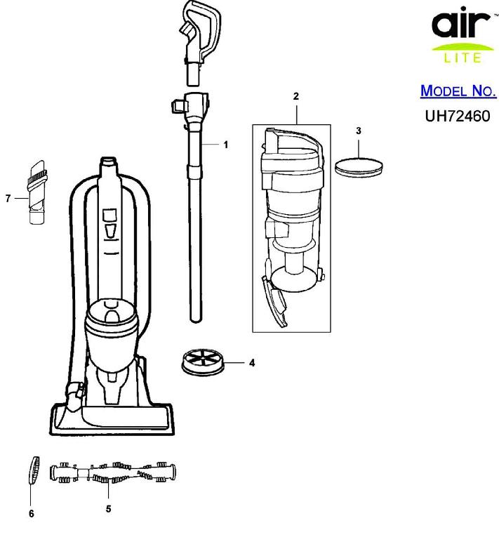 Hoover UH72460 Air Lite Compact Multi-Cyclonic Upright