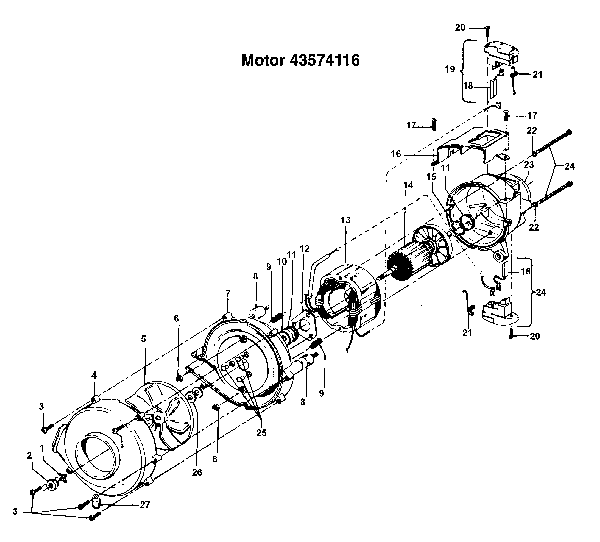 Hoover C1119 Twin Conquest Upright Vacuum Cleaner Parts List & Schematic