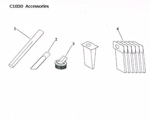 Hoover C1830 Commercial Double Duty 2 Motor Upright Parts List & Schematic, Hoover Model C1830 Parts List & Schematic