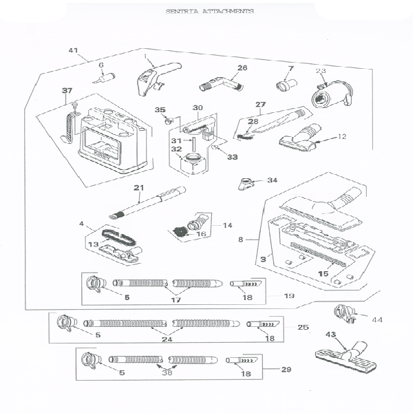 Kirby Sentria (G10) Attachments