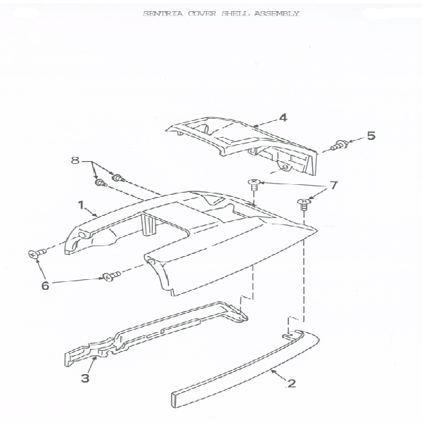 Kirby Sentria (G10) Cover Shell Assembly