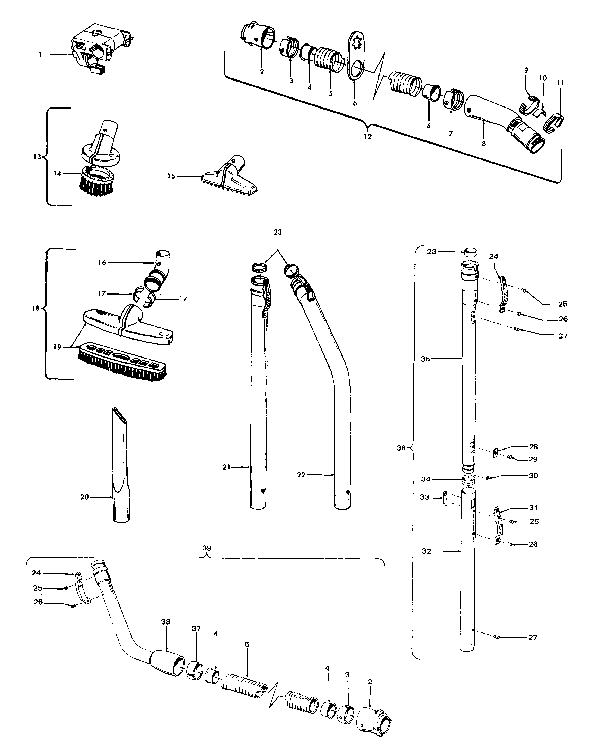 Hoover U6003 Dial-A-Matic with Power Drive Upright Vacuum Parts List & Schematic Hoover U6003 Dial-A-Matic with Power Drive Upright Vacuum Parts List & Schematic