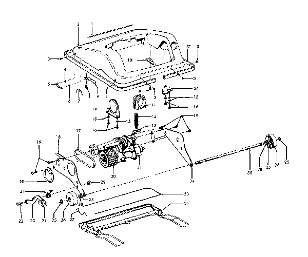 Hoover U6003 Dial-A-Matic with Power Drive Upright Vacuum Parts List & Schematic Hoover U6003 Dial-A-Matic with Power Drive Upright Vacuum Parts List & Schematic