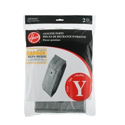 Hoover "Y" HEPA Carbon Bags 2 Pack | AH10165