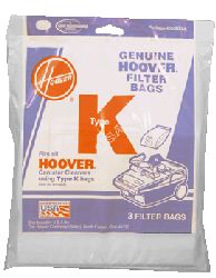 Hoover "K" Standard Bag Pkg of 3 | 4010028K