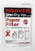 Shop Vac Type Vacuum Bag Paper With Rubber Band 5 pack | 88-2400-07