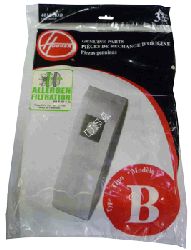 Hoover "B" Type Allergen Paper Bag  3 Pack  4010103B
