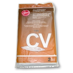 Hoover "CV"  Style Central Vac Allergen Bags - 2 pack 401011CV