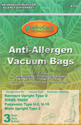 Kenmore / Panasonic Anti-Allergen Bags 3 Pack |  A159