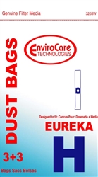 Eureka Bag Paper Style H S-E3 Prince 3 Pack  320SW