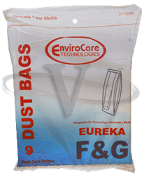 Eureka Paper Bag Style F&G 9 pack Replacement  ER-14065-9