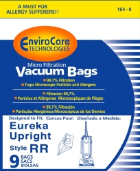 Eureka Generic Style "RR" MicroFilter Paper Bag 9pk  164-9