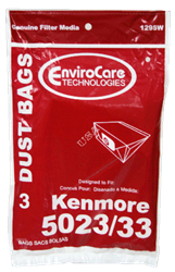 Kenmore Bag Paper 5023 5033 Style E 3 Pack 129SW