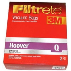 Hoover "Q" Synthetic Bag 3M 2 Pack Replacement  HR-1497