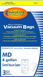 Modern Day Bag Paper Central Vac 8 Gallon Micro  MD814