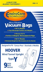 Hoover "Y" Paper Bag Microfilter Envirocare (9 Pack) - Case of 25