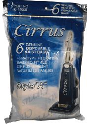 CIRRUS STYLE A HEPA  PAPER BAG  6PK  C-14000