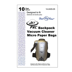 Dust Care Jet Pack Microlined Paper Bags 10 Pack | 14-2405-05