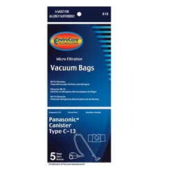 Panasonic Replacement Paper Bag Type C-13 5pk By Envirocare